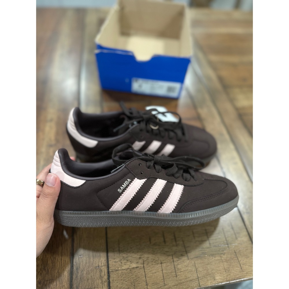 Adidas Samba OG W Wonder Quartz Earth Strata Brown Pink Sneakers Size 7